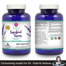 Superfood Green Complex - Spirulina and Alfalfa - 400 Capsules