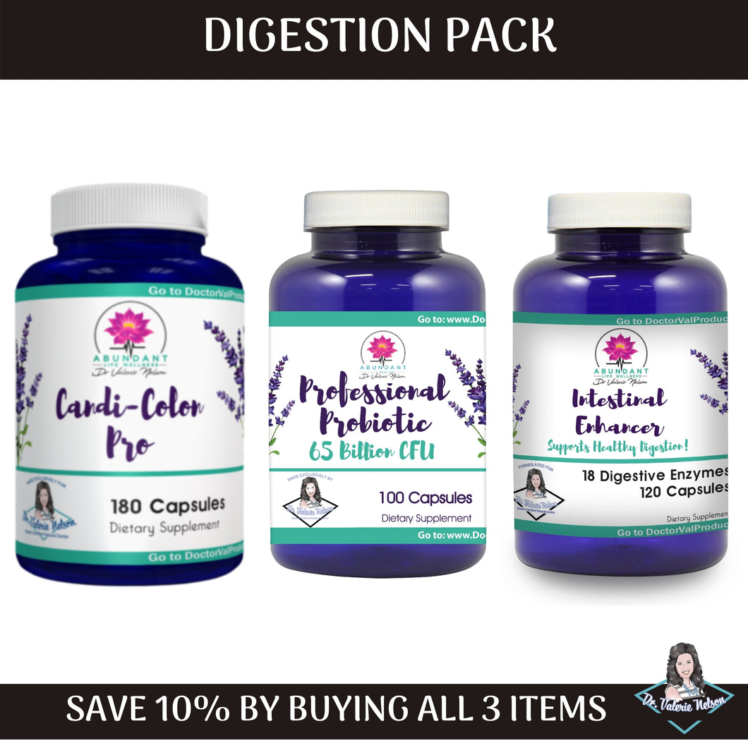 Digestion Pack - $10 OFF!! --- Online Special Only For Help with Candida; Yeast & Digestion Issues